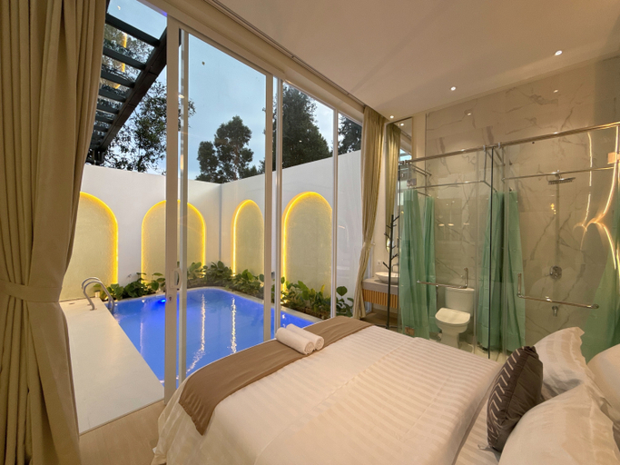 Bedroom 3, Villa Amethyst D-18 Lembang 2 BR With Private Hot Pool & Karaoke Set, Bandung