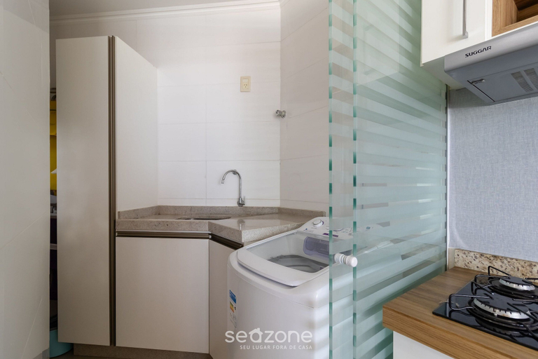 Private kitchen 5, Beautiful Seaside Apartment With Barbecue Rig0102, Florianopolis