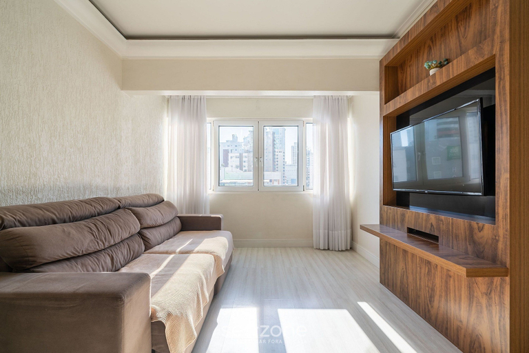 Living area, Apt in BC 4min fr th Beach and Av Atlantica Epf202, Balneário Arroio do Silva