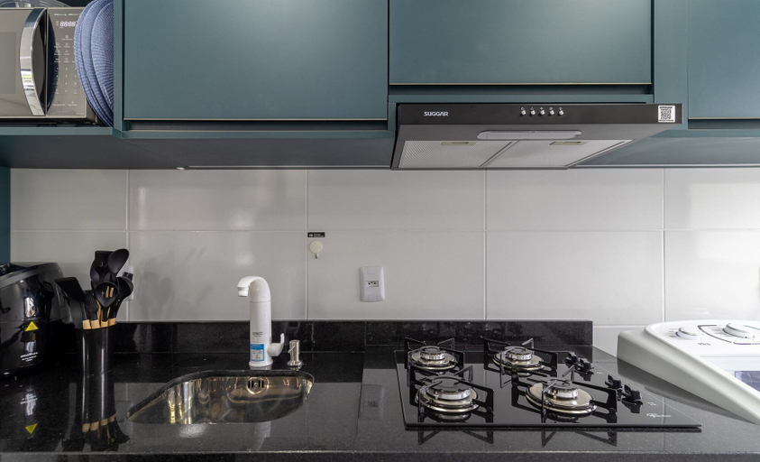 Private kitchen, Apart With Barbecue 7 min From the Beach Orn0101, Florianopolis