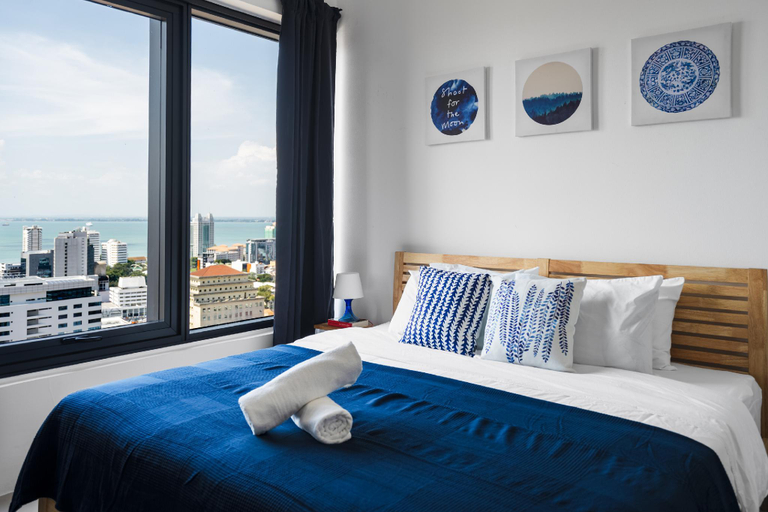 Bedroom 3, MUJI B&W Studio- Seaview★ Georgetown★Netflix&TVBox, Penang Island