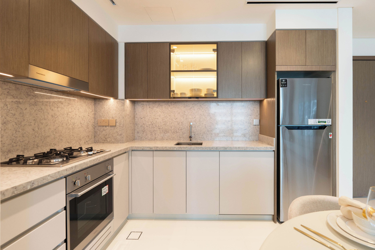 Private kitchen 4, KeyRock - Palm View Apt with Pool, Dubai
