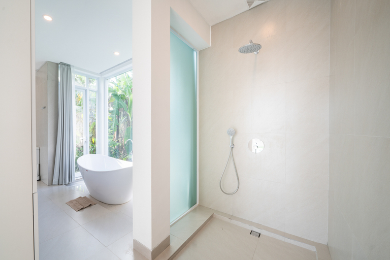 Bathroom 5, Mayani : Luxe Minimalist 2BR Villa w/ Rice Field View & Gym, Gianyar