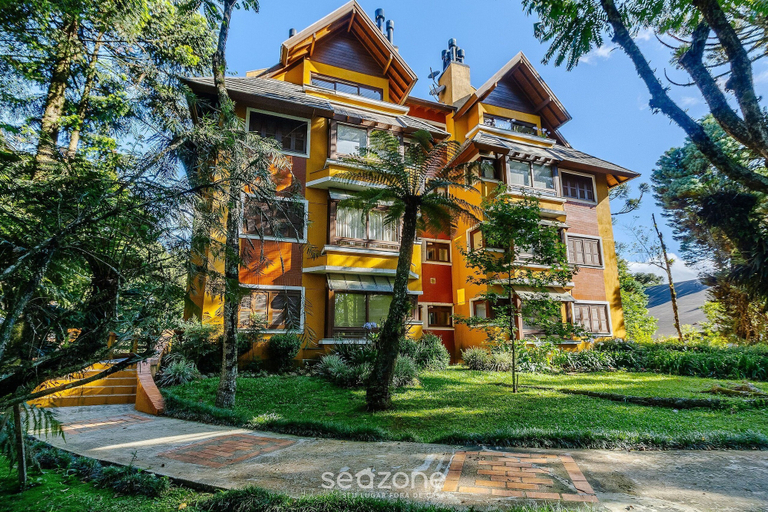 Exterior, Apt With Fireplace 300m From Mini Mundo Vfi0103, Gramado