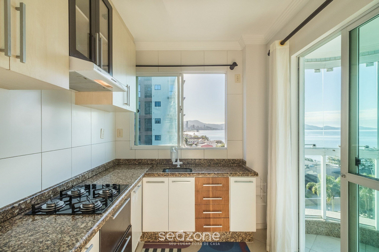 Private kitchen 2, Apto 3Qtos Vista Mar a 130m da Praia RDK0801, Porto Belo