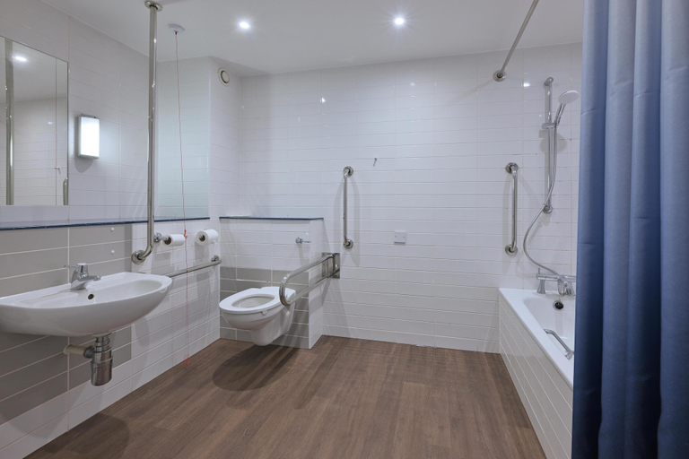 Bathroom 4, Travelodge Sheffield Meadowhall, Sheffield