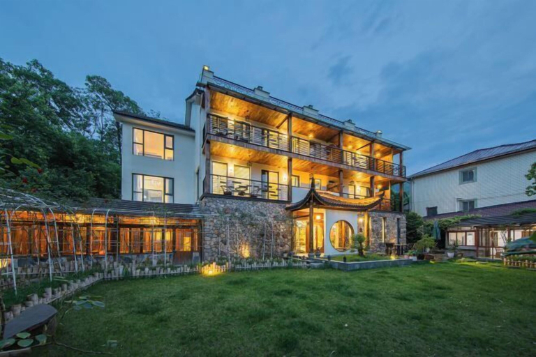 Exterior 2, Anji Double Fish Hall Hot Spring Resort B&B (Longwangshan Canyon Drift Shop), Huzhou