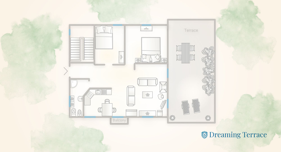 Floor plan, Dreaming Terrace by Rent all Como, Como