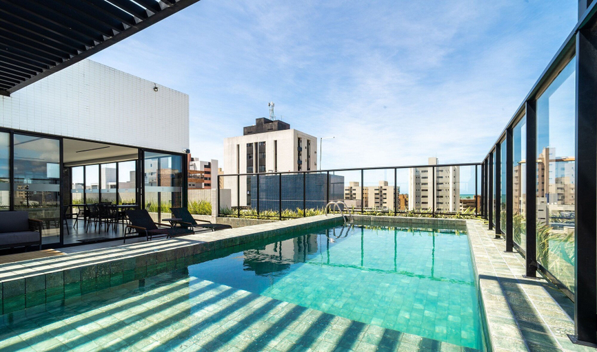Pool 4, Studio 900m From the Beach in Intermares Uni0402, Cabedelo