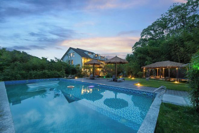 Exterior 3, Anji Double Fish Hall Hot Spring Resort B&B (Longwangshan Canyon Drift Shop), Huzhou