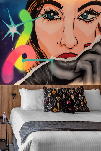 Bedroom 3, Street Art Hotel Roma, Mexico City