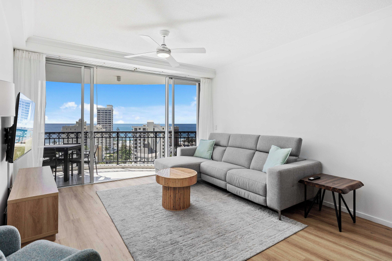 Living area 2, 12th Floor Ocean Views in Chevron Towers, Gold Coast