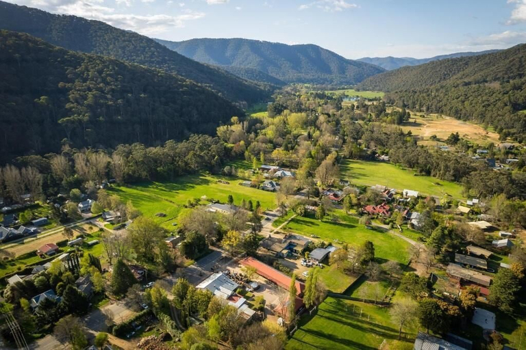 Aerial view, Harrietville Snowline Hotel, Alpine - East