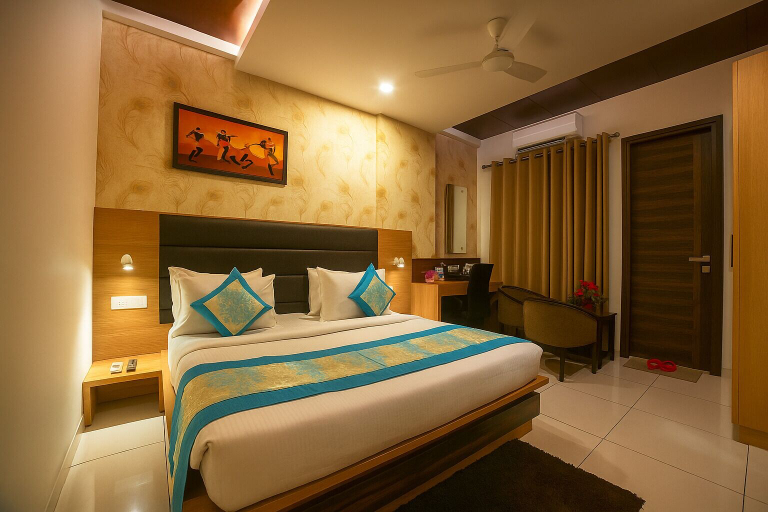 Bedroom 3, Hotel JMK - Managed by JMD Group, Delhi