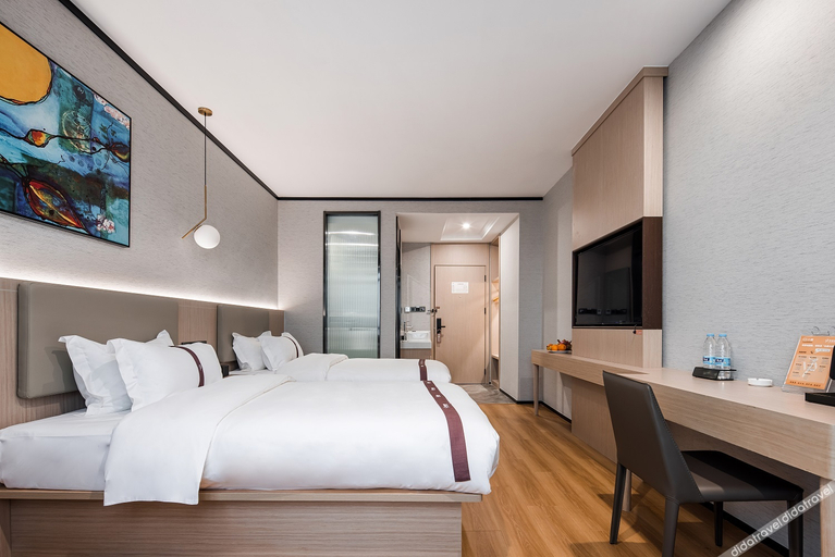 Bedroom 2, Gya Hotel Zhenjiang Danyang High-tech Zone Zhenxing Road, Zhenjiang