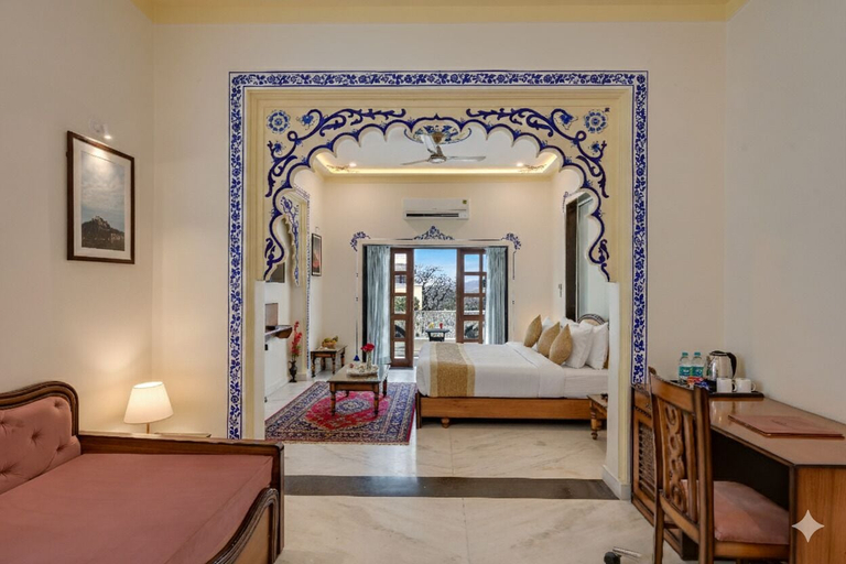 Bedroom 3, The Everest Hill Resort Suites with Jacuzzi Spa - Resort in Kumbhalgarh, Rajsamand