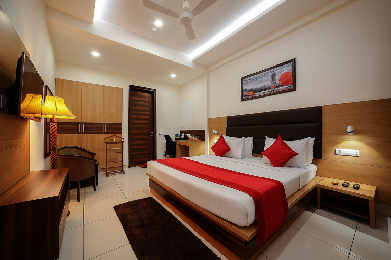 Bedroom 5, Hotel JMK - Managed by JMD Group, Delhi