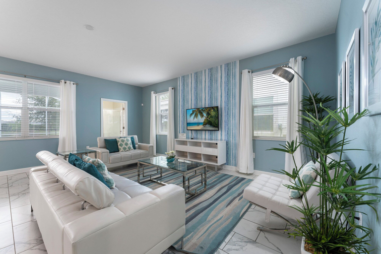 Living area 2, Magical 6BR Villa Pool Themed Room, Osceola