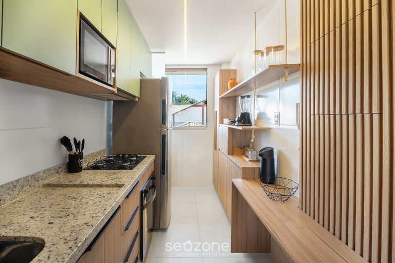 Private kitchen 4, Charming Apartment With Pool View! Bio0079, Camaçari