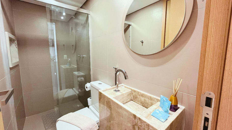 Bathroom 2, Flat Oceanica Seaside - By Almare, João Pessoa