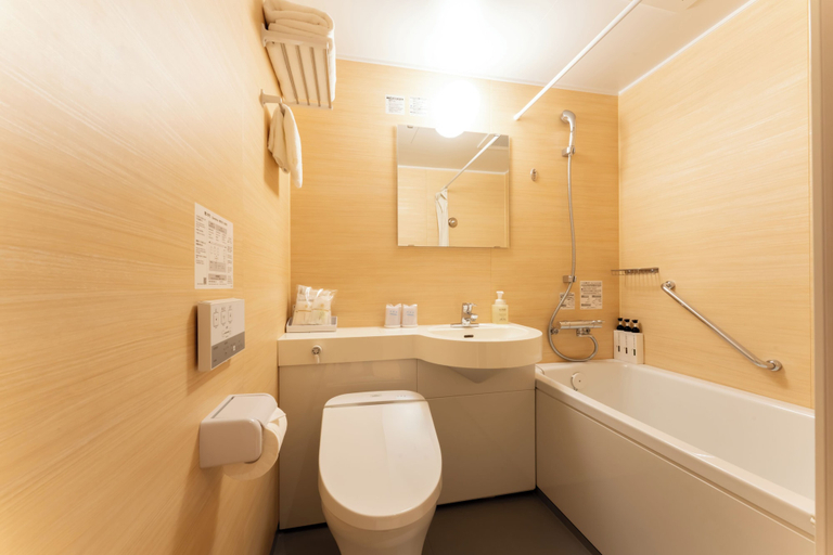 Bathroom 4, Temple Town Hotel WAQOO Horyuji, Ikaruga