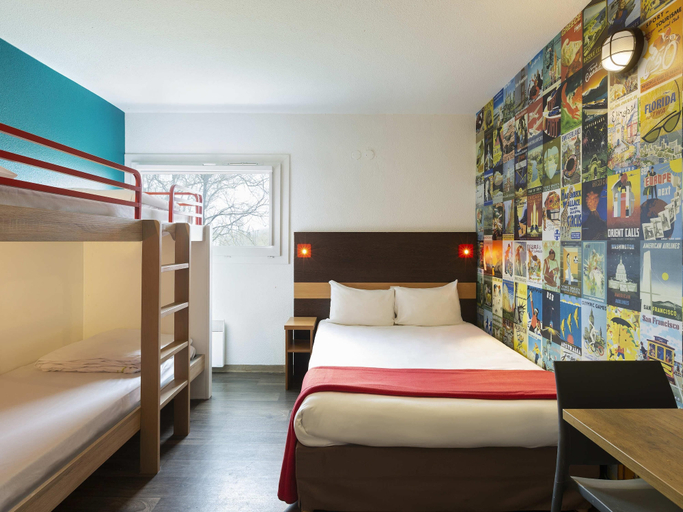 Bedroom 3, hotelF1 Nemours, Seine-et-Marne