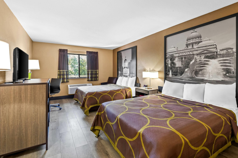 Bedroom 3, Super 8 by Wyndham Terre Haute, Vigo