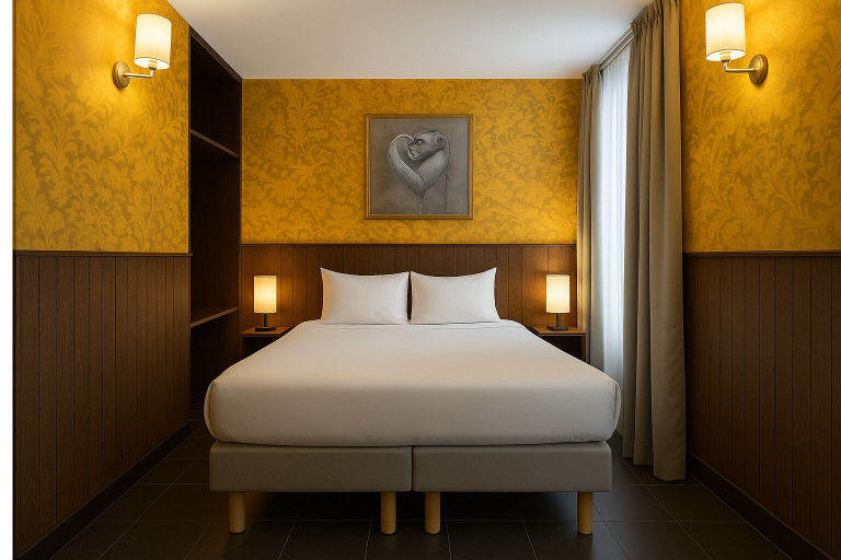 Bedroom 4, The Walled off Hotel Paris, Paris