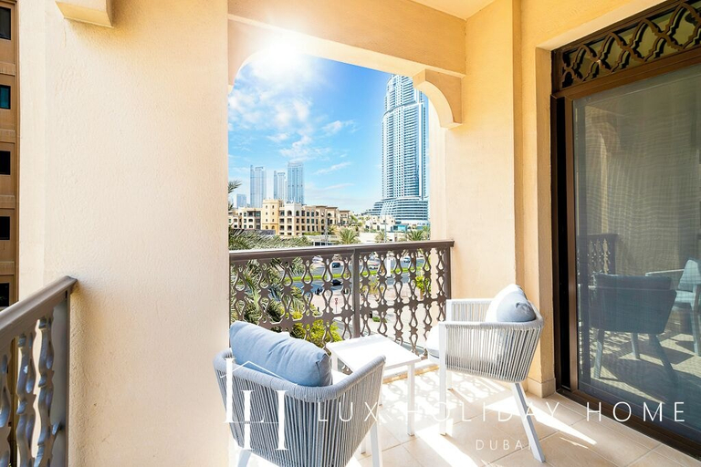 Balcony 3, LUX  Burj Khalifa View Downtown Suite, Dubai