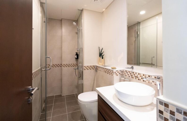 Bathroom, Burj Khalifa View - High Floor 1BR Apt, Dubai