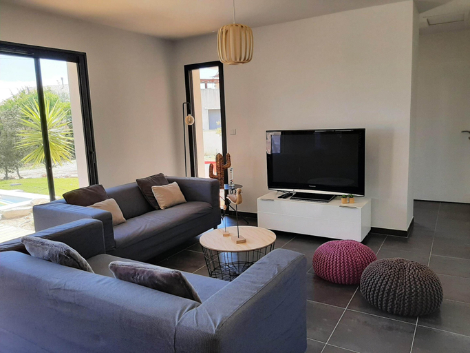 Living room 3, Elegant Villa in Sainte Valiere, Aude