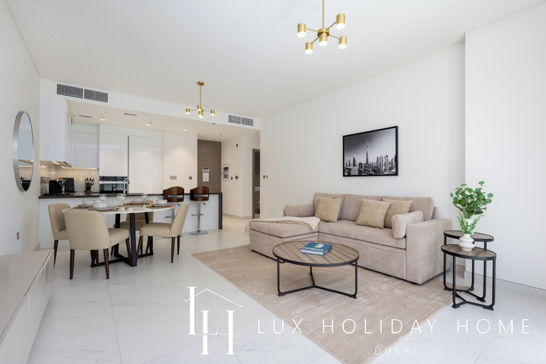 Living area 3, LUX | 2BR Lagoon View – District One, 10–15 min Burj Khalifa, Dubai