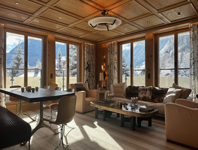 Living room 5, Luxurious Alpine Flat With Hotel Amenities, Saanen