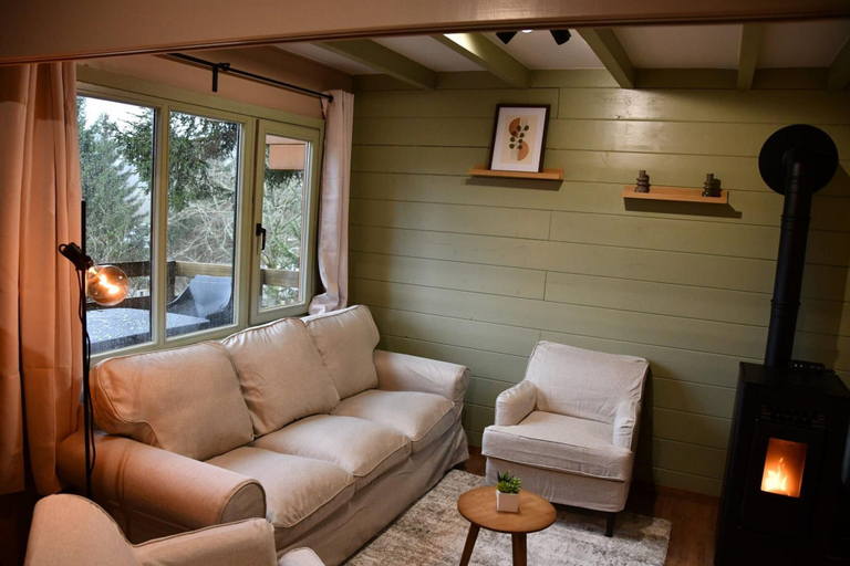 Living room 4, Modern Chalet in Dochamps With Terrace, Luxembourg