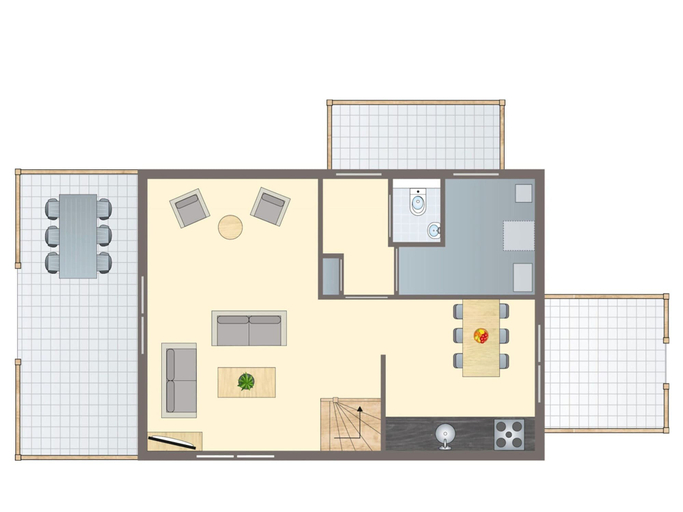 Interior detail 5, Bungalow by Water Near Rotterdam With Sauna, Bernisse