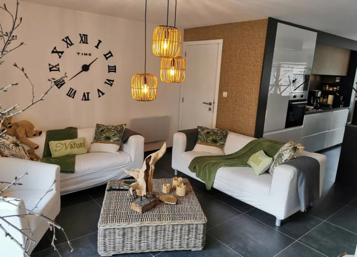 Living room 4, Cottage in Houyet Near Lesse River Trails, Namur