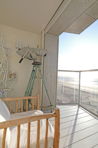 Balcony, Apartment in Het Zoute Near Place Rubens, West-Vlaanderen