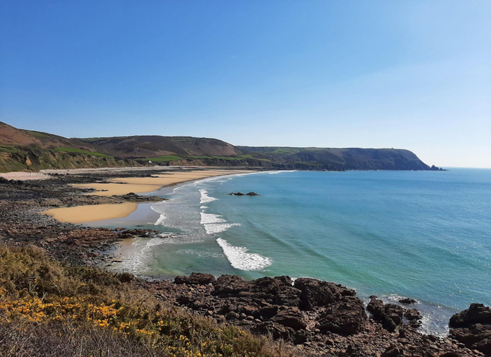 View from property 3, Gite in Normandy Near Sandy Beach, Manche