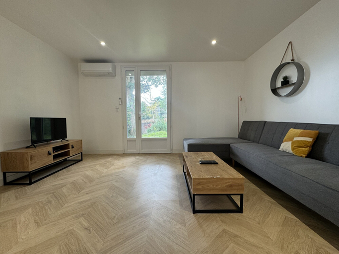 Living room, Peaceful Home With Terrace & Parking, Sarthe