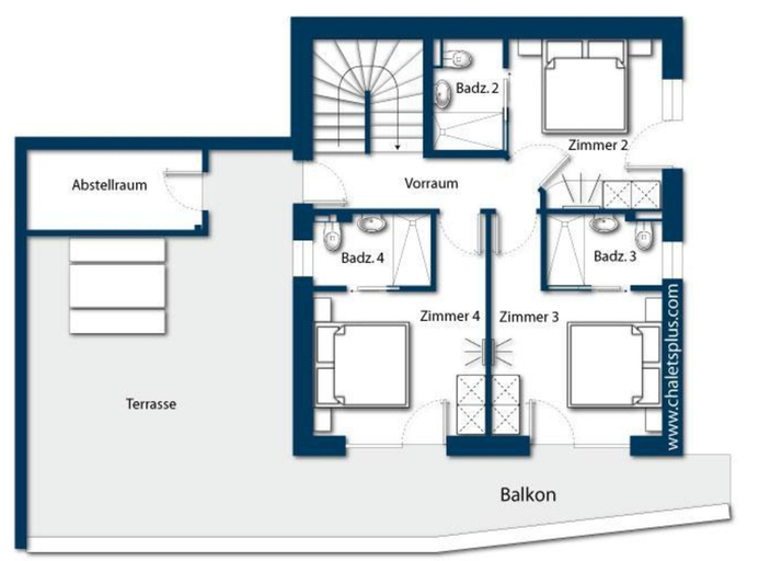 Floor plan 2, Luxury Alpine Chalet in Neukirchen, Zell am See