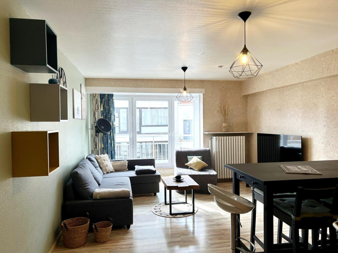 Living room 4, Apartment 700 Meters From Baldus Beach, West-Vlaanderen