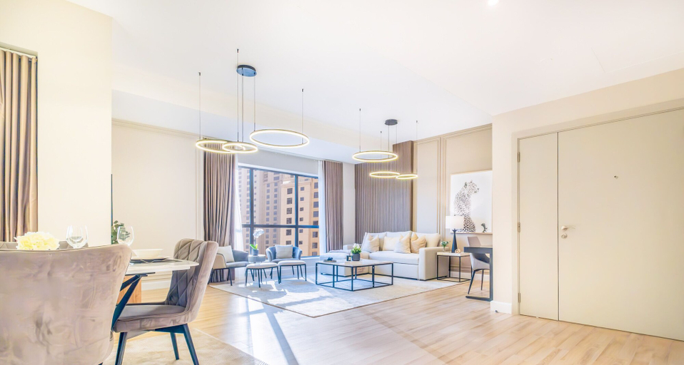 Living area 2, LUX The Luxurious Central JBR Suite 2, Dubai