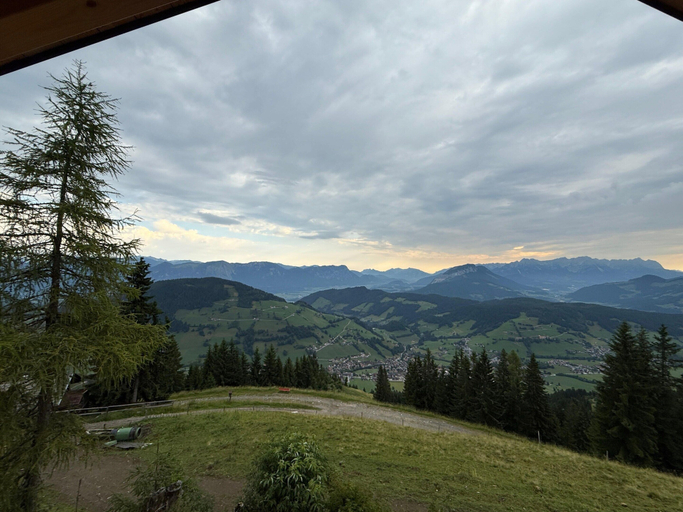 View from property 3, Panoramic hut in the ski Area, Kufstein