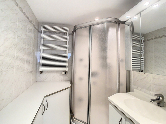 Bathroom, Apartment by the Seawall in Belgium, West-Vlaanderen