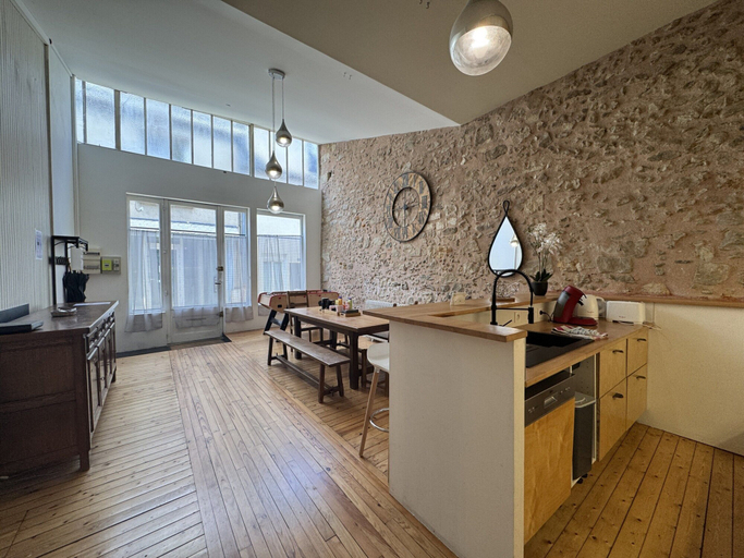 Private kitchen 3, Loft in Le Mans Near Historic Old Town, Sarthe
