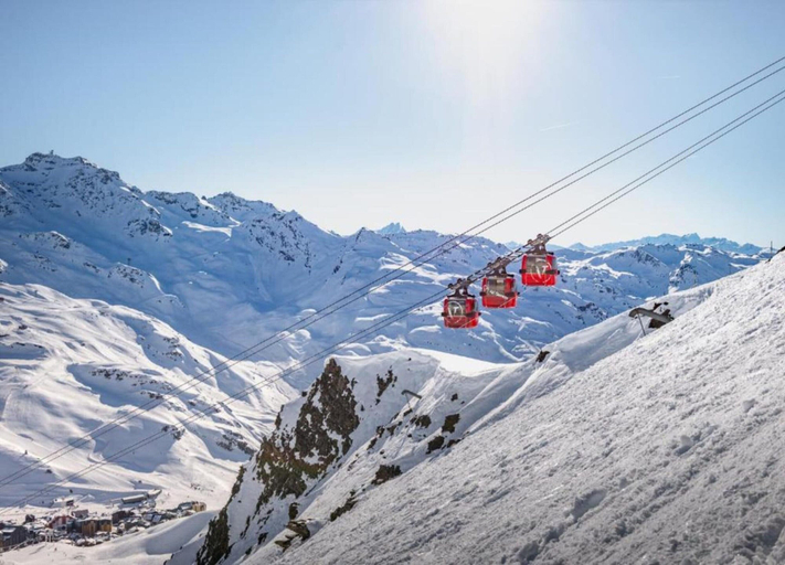 View from property 4, Chalet in Val Thorens Near Ski Slopes, Savoie
