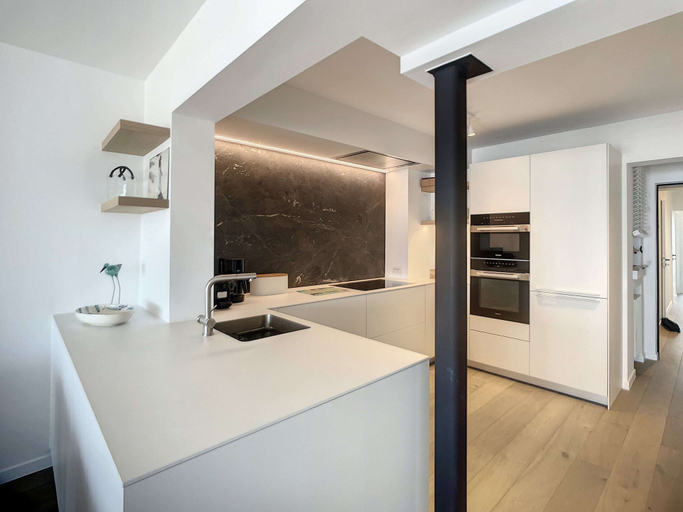 Private kitchen 2, Seafront Apartment in Knokke Heist, West-Vlaanderen