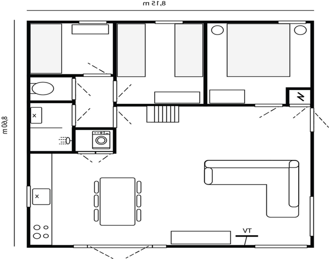 Interior detail 4, Renovated Bungalow With Garden for Families, Zijpe