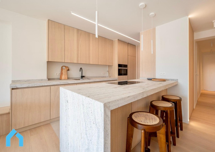 Private kitchen 2, Apartment in Belgium With Cozy Patio, West-Vlaanderen