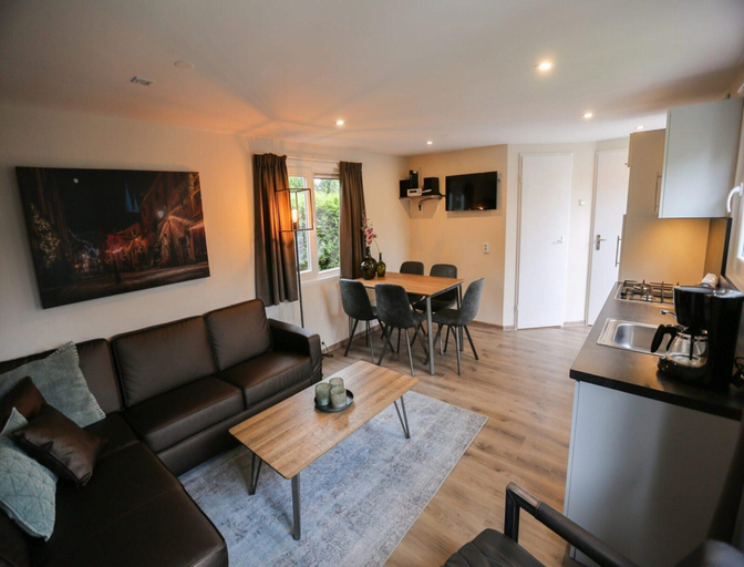 Living room 4, Detached Chalet for 5 People in Terwolde, Voorst